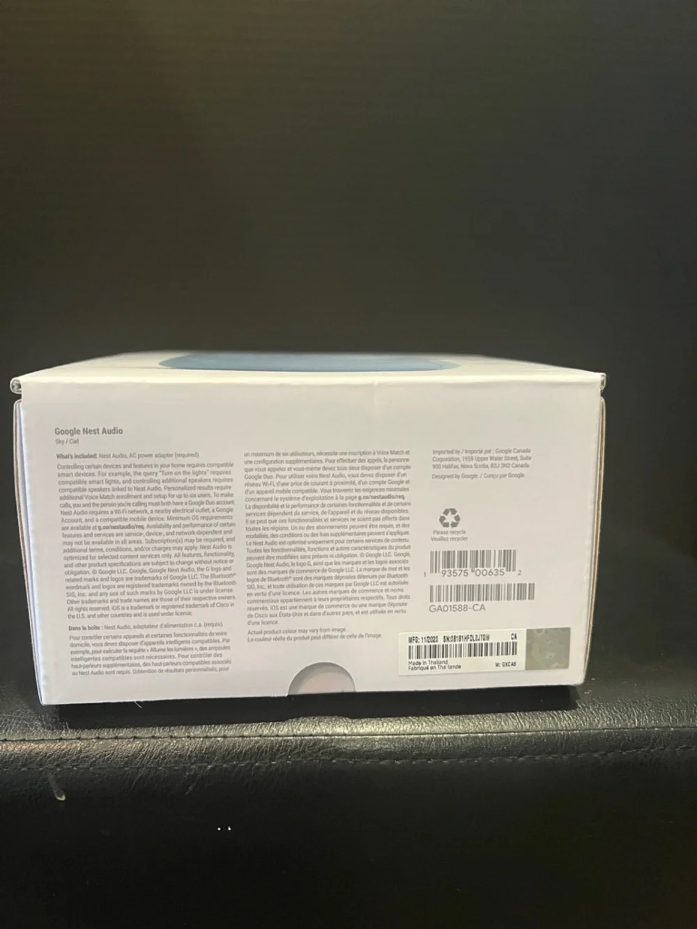 Google Nest Audio Smart Speaker - Pale Blue - Picture 4 of 5